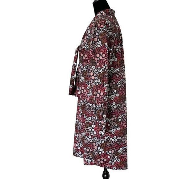 1901  Dress Midi Size Small Vintage Floral Print. Collar tie. Never worm - Picture 4 of 10
